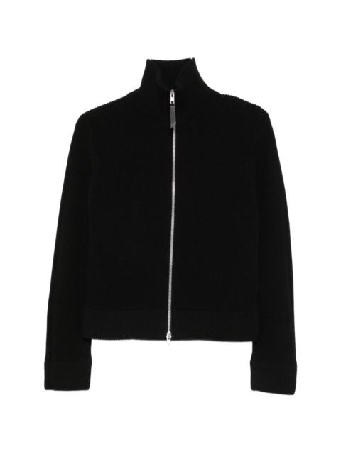 Maison Margiela Ribbed-knit Zip-up Jacket