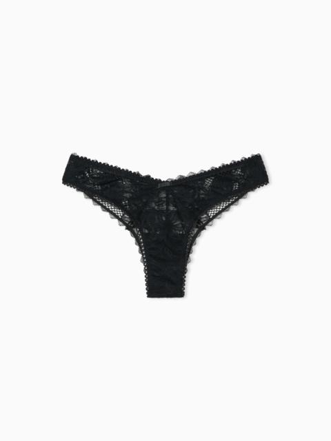 ASV ETERNAL LACE V-CUT BRAZILIAN BRIEFS IN RECYCLED LACE