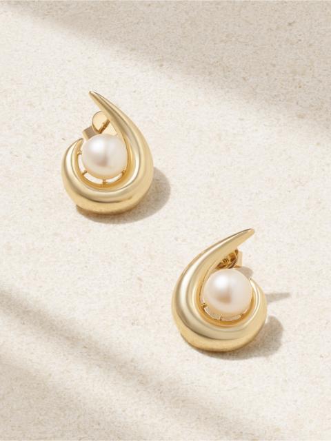 14-karat Gold Pearl Earrings
