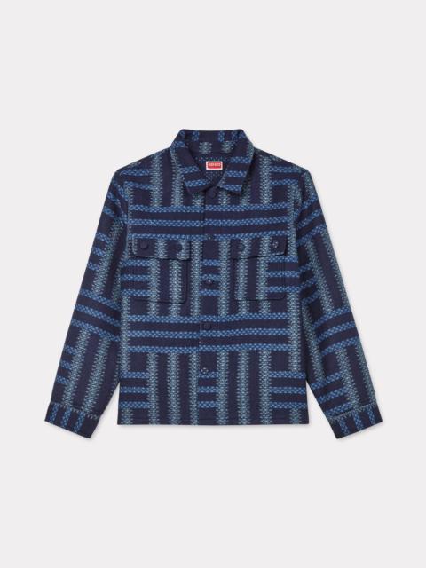 'KENZO Weave' overshirt in virgin wool