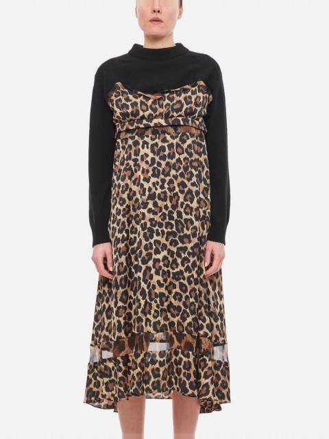 Leopard Print Knit Dress
