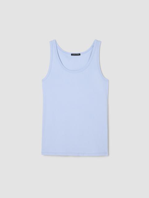 Organic Cotton Stretch Rib Scoop Neck Tank