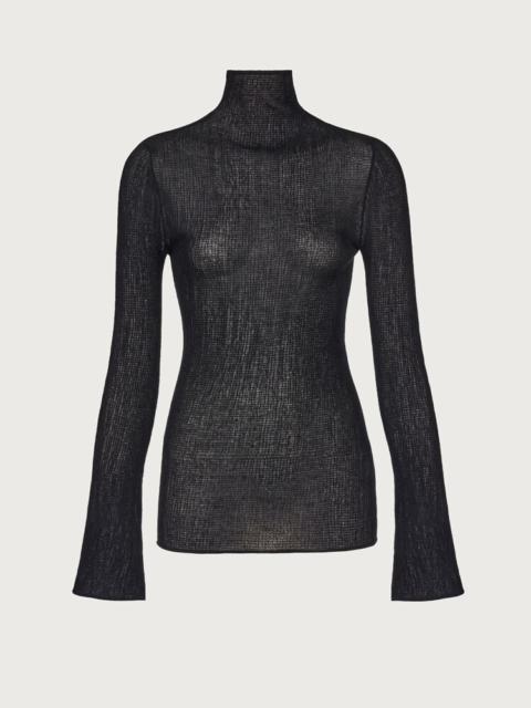 HIGH NECK KNITTED TOP
