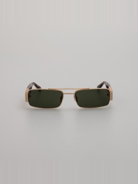 MEN'S JOEY RECTANGULAR SUNGLASSES IN LIGHT GOLD