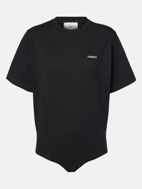 Logo cotton bodysuit