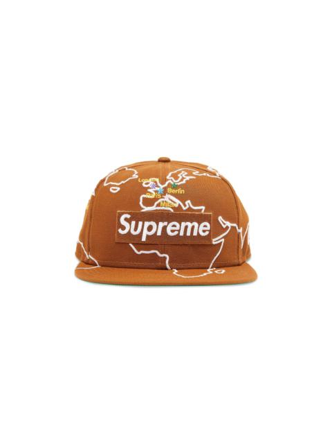 Supreme Worldwide Box Logo New Era 'Brown'