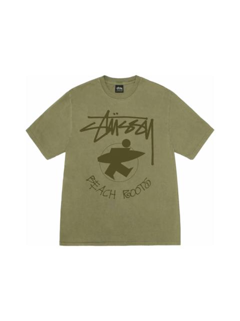 Stussy Beach Roots Pigment Dyed Tee Olive