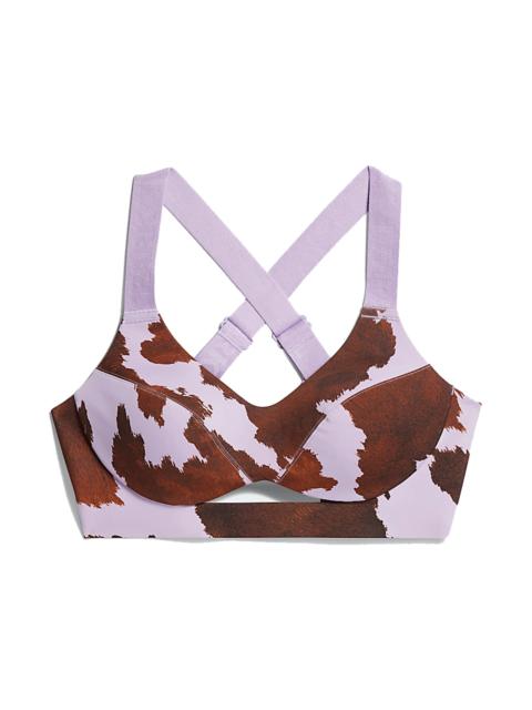 adidas Ivy Park Medium-Support Cow-Print Cutout Bra AOP Cow Hide/Purple Glow
