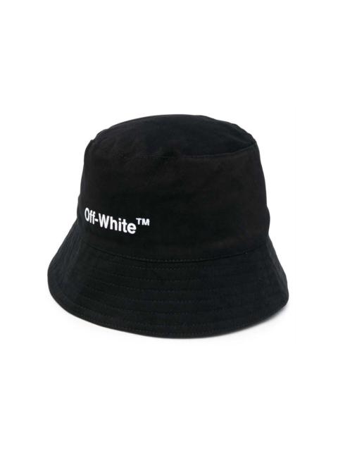 OFF-WHITE Helvetica Bucket Hat Black