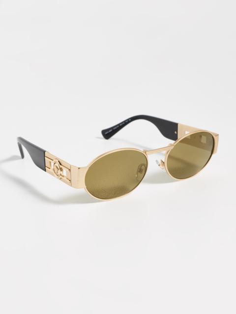 Medusa Deco Oval Sunglasses