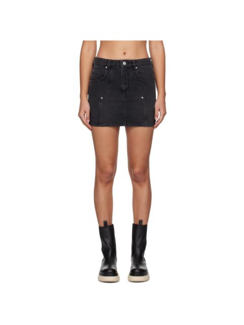 Black Vesna Denim Miniskirt