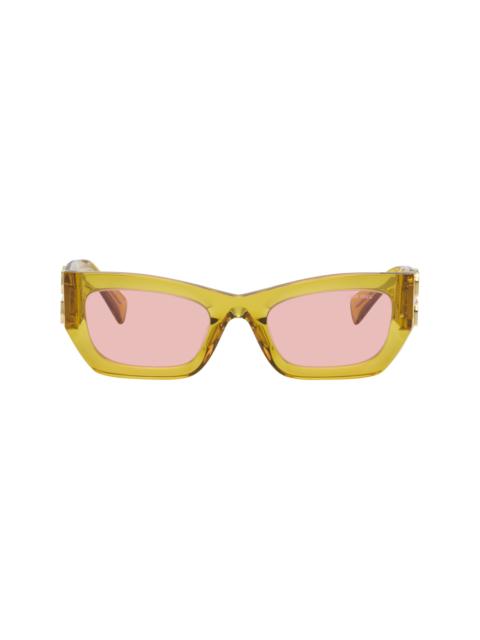 Yellow Miu Glimpse Sunglasses