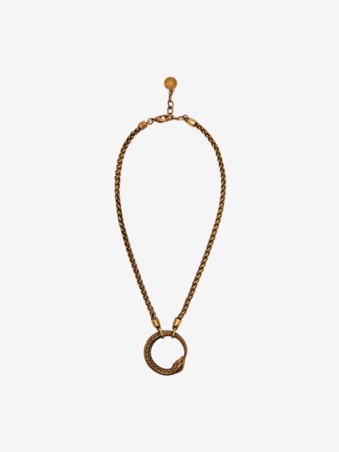 Necklace With Snake Pendant