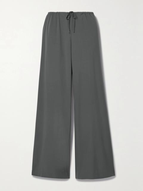 Barrie Wide-leg Wool-crepe Pants