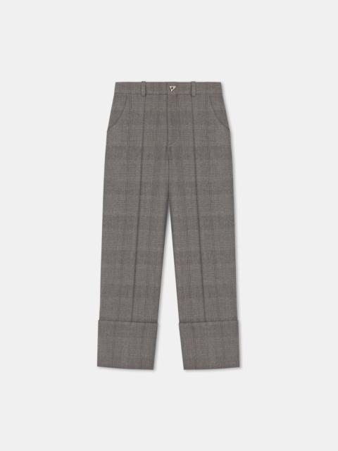 WENDERS
Checkered cuffed straight-leg suiting pants