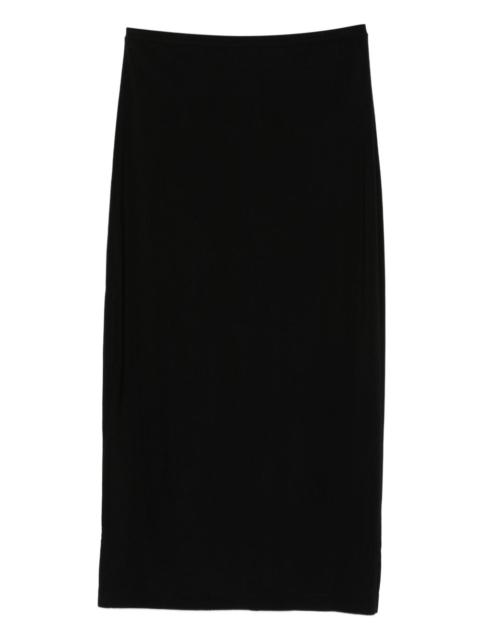 rear-vent midi skirt