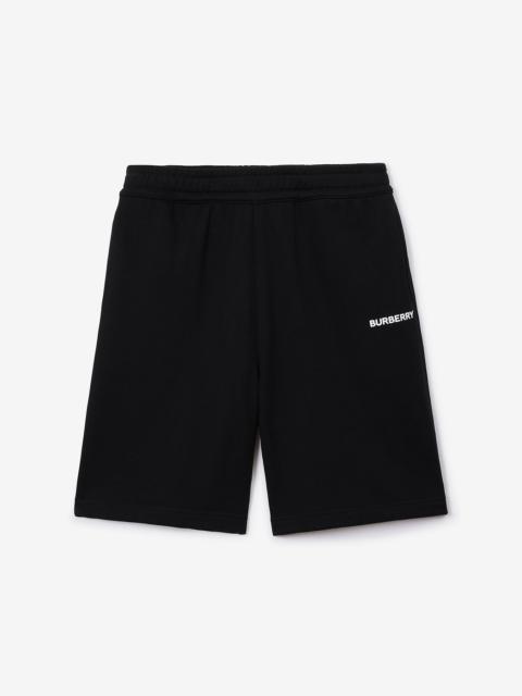 Logo Print Cotton Shorts