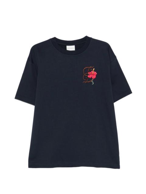 Drole De Monsieur D Hibiscus Brodée T-shirt