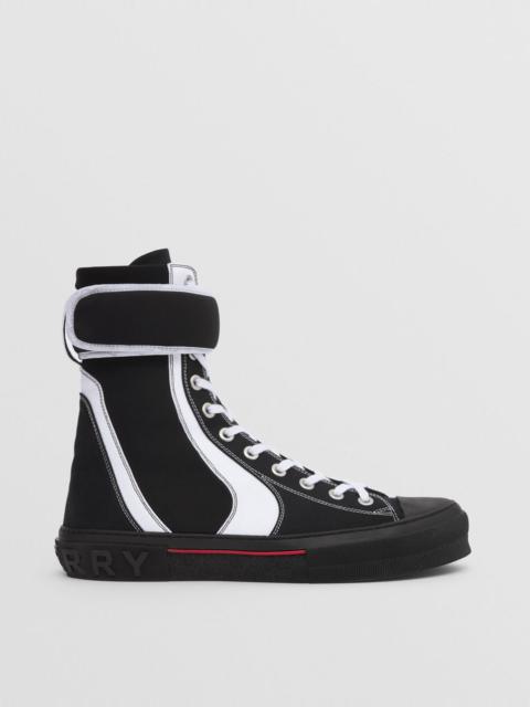 Cotton and Nylon Sub High-top Sneakers