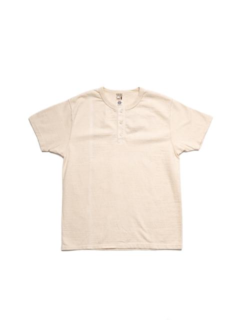 Samurai Japanese Cotton Henley - Natural