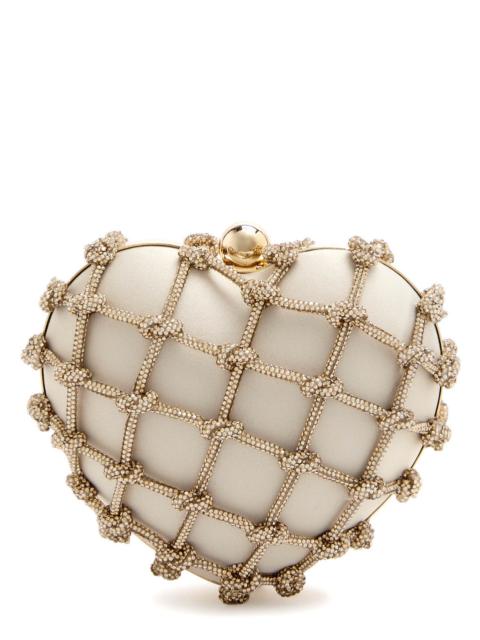Rosantica Cupido Nodi Crystal-embellished Satin Cross-body bag