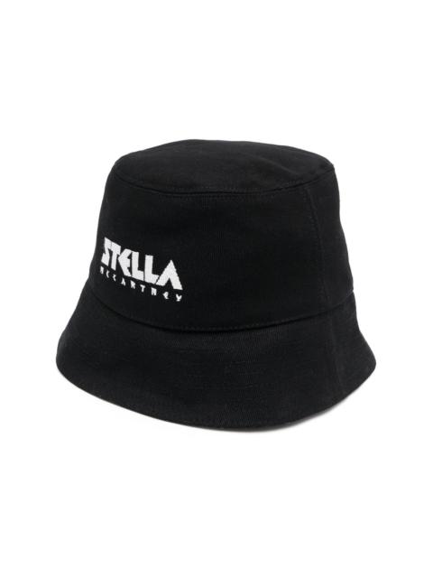 embroidered-logo bucket hat