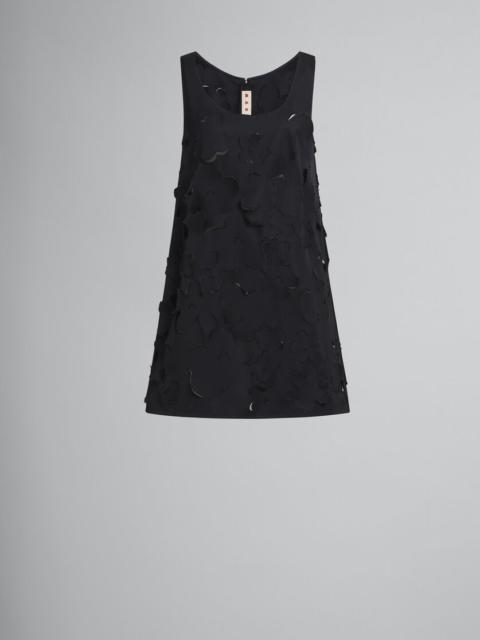 FLARED DUCHESS SATIN DRESS WITH CUT OUT DETAIL