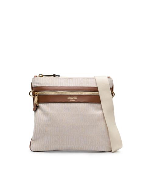 monogram-jacquard crossbody bag