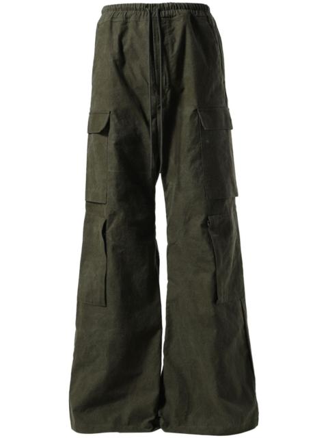 logo-embroidered cargo trousers