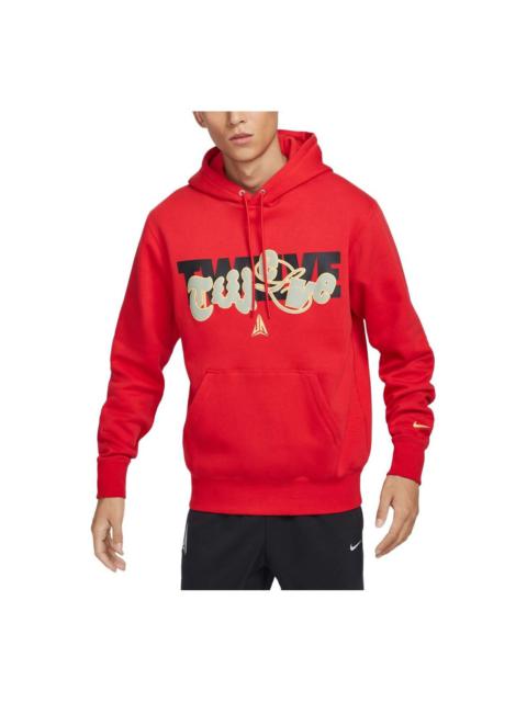 Nike Ja Club Fleece Basketball Hoodie Asia Sizing 'University Red Gold' FZ1039-657
