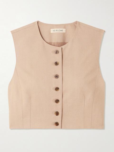 Danielle Cropped Silk Top