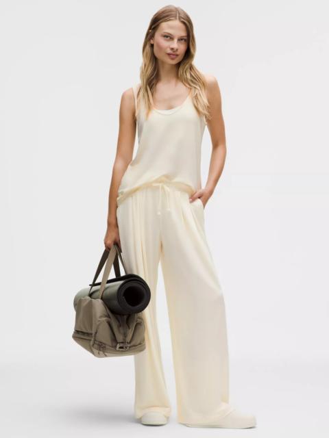 BeCalm High-Rise Pleated Extra-Wide Leg Pant