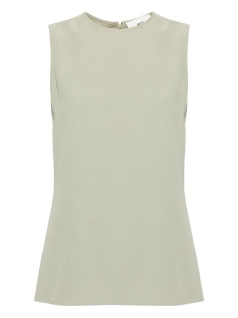 crew-neck cady tank top