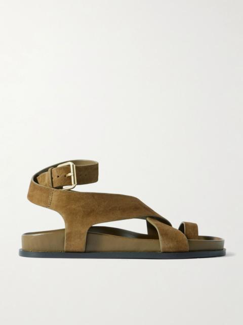 Jalen suede sandals Army green