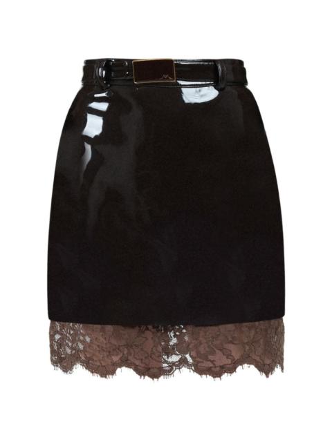 lace mini skirt