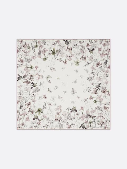 Butterflies & Iris 90 Square Scarf