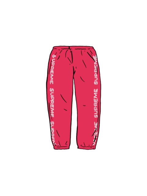 Supreme Metallic Rib Sweatpant Fuschia