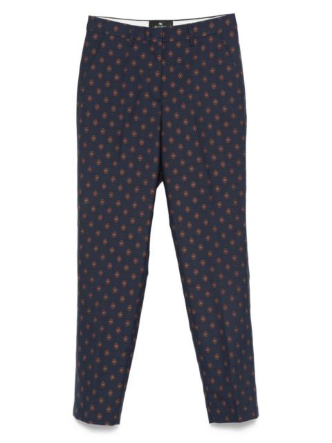 geometric-print trousers