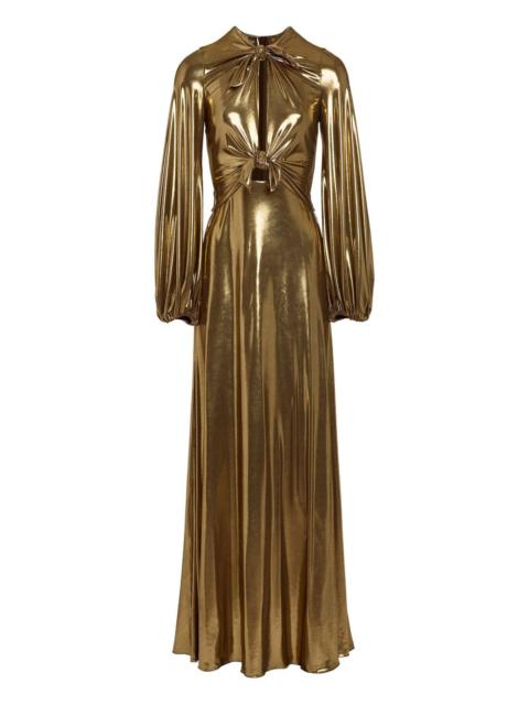 bow-detail maxi dress