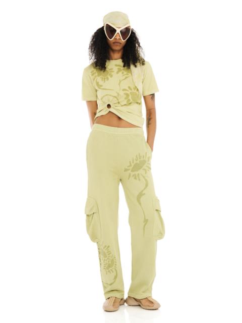 OLIVE DAISY CARGO SWEATPANT