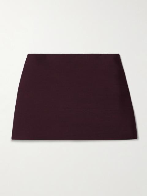 Jett Wool And Silk-blend Crepe Mini Skirt