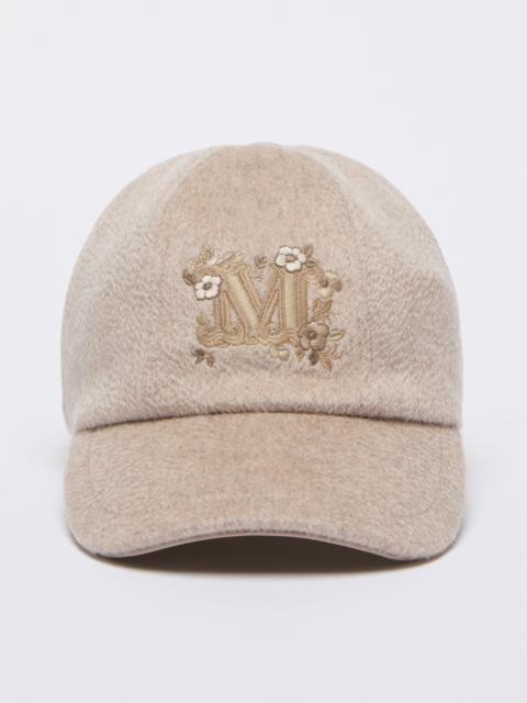 LAUREA Embroidered cashmere baseball cap