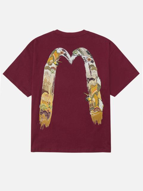 Logo and Crane Soaring Daicock Print Relax Fit T-shirt