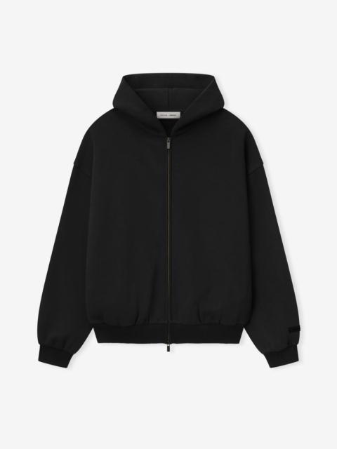 Embossed Classic Fleece Zip-Up Hoodie