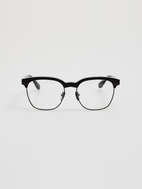 Darin Optical in Black and Matt Nickel