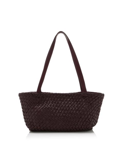 Exclusive Riviera Petit Woven Tote burgundy
