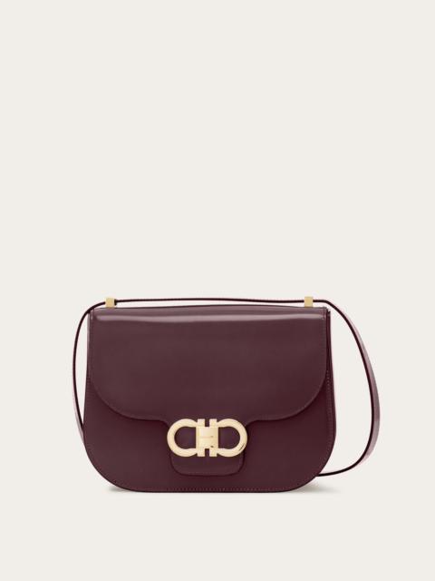 Double Gancini North-South crossbody bag