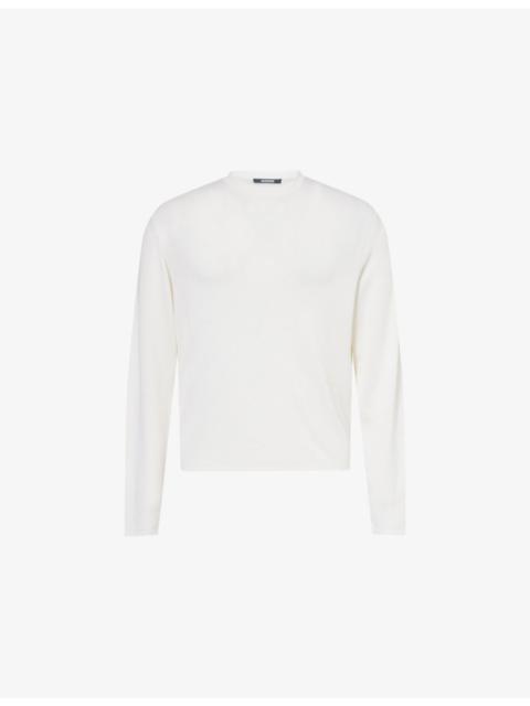 La Maille Romarin Long-Sleeve Knitted Merino-Wool And Silk Top