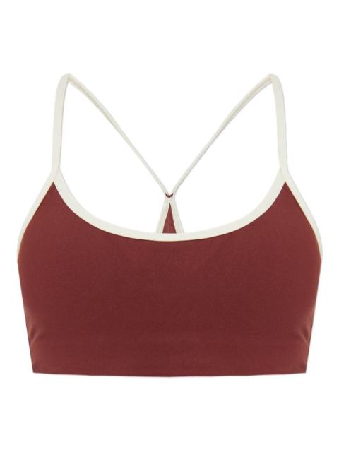 Samara contrast-trim sports bra