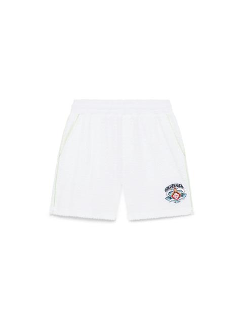 White Towelling Shorts